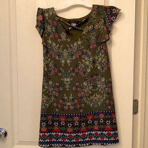 Crisscross neck dress